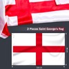 Brelet 2 Pcs England Flags St Georges Cross Flag 5ft