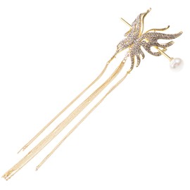 Baluue Chinese Retro Butterfly Hair Stick Elegant Hair Accessory for Women for Bun Hairstyles and Daily Wear Smooth and Design