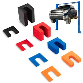 Car Lift Auto Leveling Shim Install Kit For 2 Post 4 Post Car Lift Precise Leveling Installation, 4/5" Opening Shims Fit for 3/4" Anchor Bolt (64pcs)