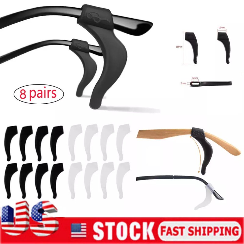 Unbranded Anti Slip Glasses Ear Hooks Tip Eyeglasses Grip Temple