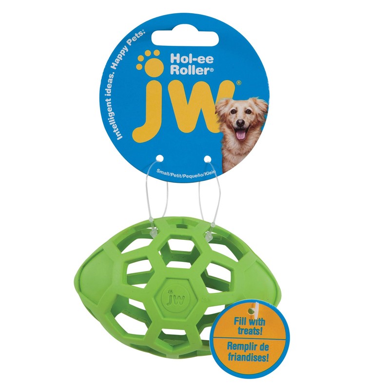 JW Pet Hol-ee Roller Egg Dog Chew Puzzle Toy, Small