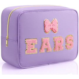 Travel Makeup Organizer, Compact Lightweight Accessory for Travel and Daily Use - Hillban Ears Headband Holder Hair