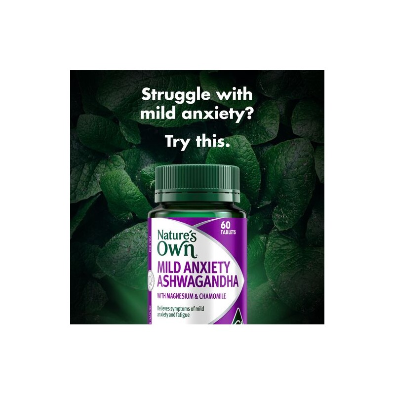 Nature's Own Mild Anxiety Ashwagandha 60 Tablets