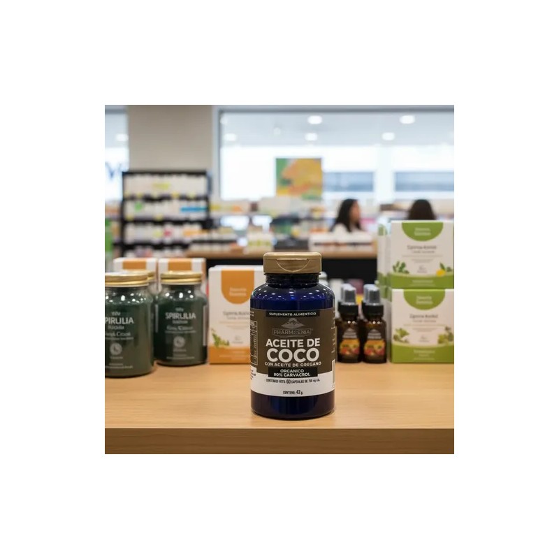 Capsulas Aceite De Coco Con Aceite De Oregano 60 Cápsulas