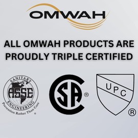 UPC Certified Salon Shampoo Bowl Salon Sink Faucet, Sprayer & Vacuum Breaker OMWAH SU-94 (1)