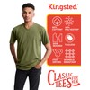 Kingsted White V-Neck T-Shirts for Men - Royally Comfortable -