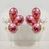 MYZSBRDM 2Set Pink Balloons Stand,Pink Balloons Stands for Table,Pink Balloons