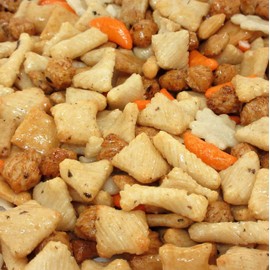 Party Rice Crackers Mix Bulk by Its Delish, 3 lbs Bulk | Oriental Party Mix Crunchy Savory Snack