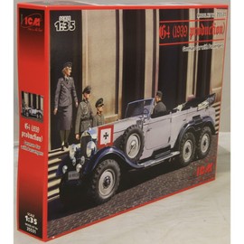 ICM Models G4 1939 Production German Car with Passengers Building Kit