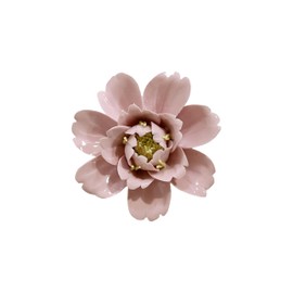 CEUYGT Handmade Ceramic Wall Flower Decor - Peony Home Wall Art, Perfect for Living Room, Bedroom, or Office Decoration Pink Peony 3.54"(Medium)