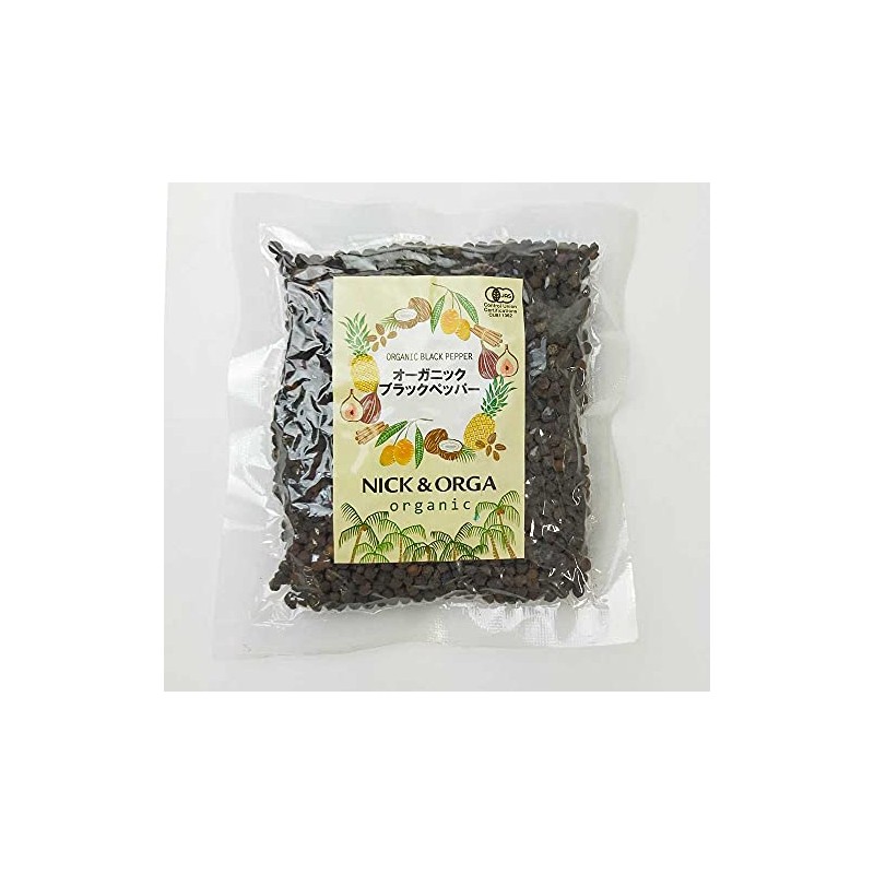 Organic JAS Organic Black Pepper, 3.5 oz (100 g), Black