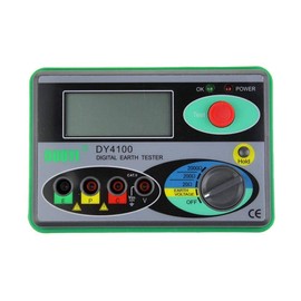 Update DY4100 Digital Earth Ground Resistance Tester Meter Multimeter Resistance Measurer 2000Ω 0.01