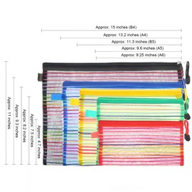 HESTYA 30 Pcs Mesh Bags with Zipper Cosmetics Mesh Toiletry Bags Travel Small Zipper Pouch Multipurpose Travel Organizer for Offices Supplies Accessories