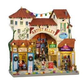 Lemax Artist Alley, Battery Operated (4.5V) #45226