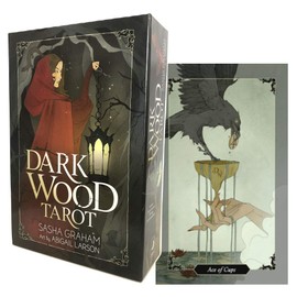 Tarot Cards, 78 Cards, Weighted Edition, Tarot Divination, Dark Wood Tarot, Japanese Instruction Manual Included (English Language Not Guaranteed)