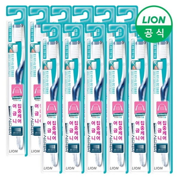 Lion Korea Systema Toothbrush Standard 1pc x 12 / 라이온코리아