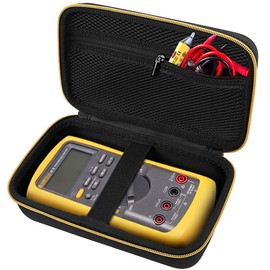 Comecase Hard Carrying Case for Fluke 87-V/ 88V/ 15B+/ 17B+ and More Digital Multimeter, Protective Travel Storage Bag - Black