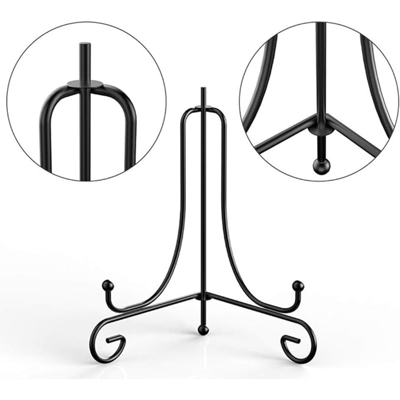 4 Pack Iron Display Stand 4 Inch Easel Plate Display