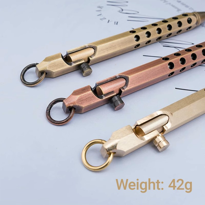 Origin-Joy 1 Pack Bolt Action Pen Set, Six Edge Solid