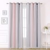 KAHEAUM Blackout Curtains for Living Room Bedroom Home Nursery Kids,2