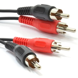 kenable RCA Phono Lead Twin Plugs to Plugs Stereo Audio Cable Lead 15m [15 metres]