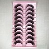 Professional 10pairs Faux 3D Mink Eyelashes Thick Long Multilayer Fluffy