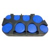 Plastic Organiser Box, Storage Box, Euro Coins Black black