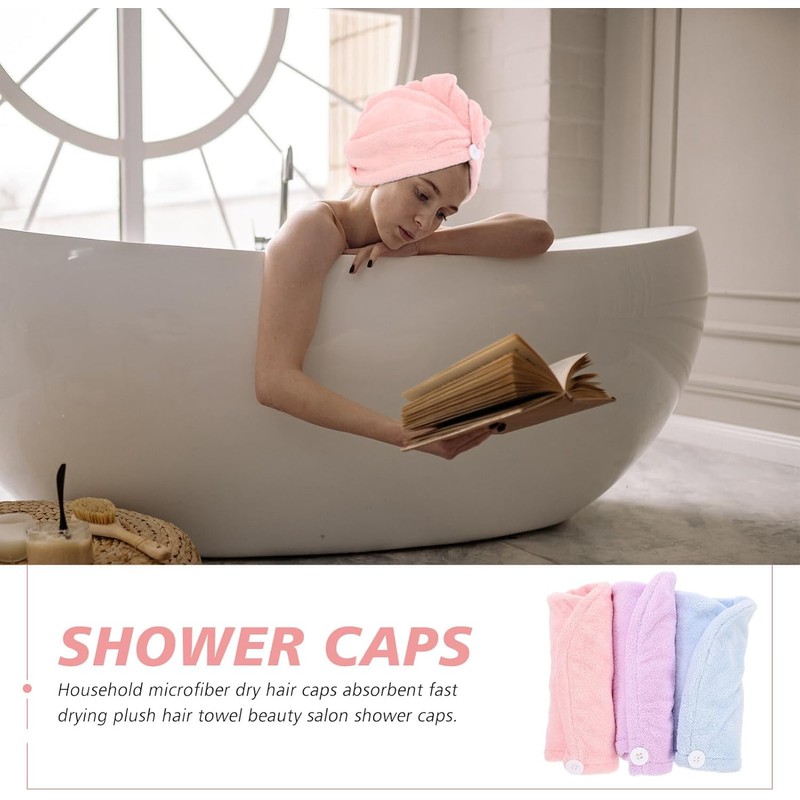 Toalla de Microfibra Superabsorbente para Secar el Cabello Húmedo, Pack