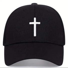 Unbranded Black Baseball Cap With White Cross #chaplain #pastor #youthpastor Ships In Box