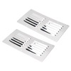 Generic Stainless Steel Air Vent Panel, 2Pcs Boat Rectangular Ventilation