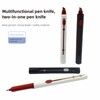 16pcs 2-in-1 Multifunctional Gel pen Knife, Retractable Blade and Pen,Safety