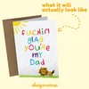 Sleazy Greetings Funny Father's Day Card | Glad You Are