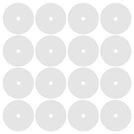 ZS 50Pcs Silicone Healing Non Pull Piercing Discs for Piercing Bump, Clear Disc Pads Stabilizer Plastic Earring Backs Stopper, 3/7/9mm Earlobe Support Patches (7mm)