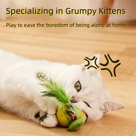 Blue Flapping Bird Cat Toy,Simulating Chirping Bird,Interactive Chirping Bird Cat Toy,Cat Bird Toy Flapping,Bird Toys for Cats,Cat Toys Flapping Bird,Chirping Bird Toy,Interactive Cat Feather Toy