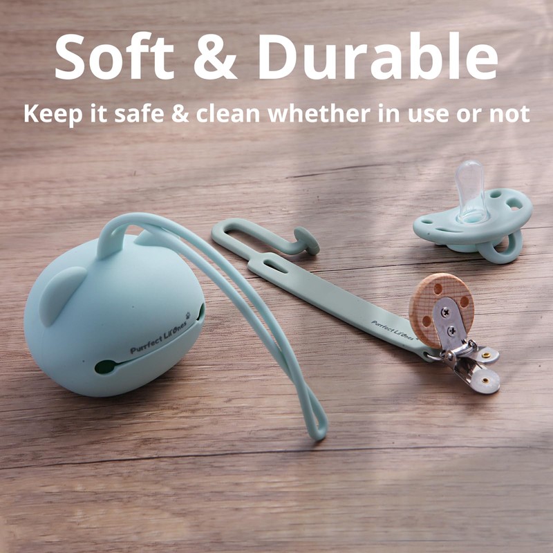 Pacifier & Accessories | Purrfect Lil'Ones Silicone Pacifier, Pacifier Clip