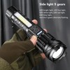 LED Bright Flashlight COB Work Light USB Rechargeable IPX4 Outdoor