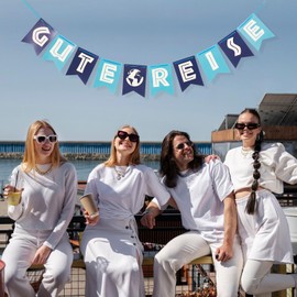 Good Travel Decoration Farewell Party for World Travel, Holiday, Year Abroad, Work and Travel or Student Exchange, Party Accessory Decoration for Adventure, Garland Holiday Travel