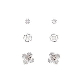 Agriajun Tiny Stud Earrings Set for Women - Cute Dainty Crystal CZ Rhinestone Hypoallergenic Minimalist Small Cartilage Helix Ear Piercing Earring Jewelry Gift, Stainless Steel, Cubic Zirconia