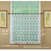 Today's Curtain Medallion Macramé Tier 36",White,35W x 36L