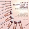 Kabuki Makeup Brush Set - Foundation Powder Blush Concealer Contour