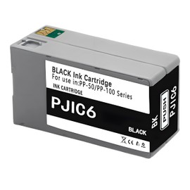 KSUMEI PP50 PP100 PJIC6 C13S020452 Ink Cartridges Set PJIC-6 for DiscProducer PP-50 PP-100 Printers (1-Pack, Black)