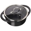CorVex Stock Pot with Lid, Large, Black