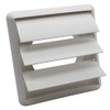 Kair White Gravity Grille 155mm External Dimension Ducting Air Vent