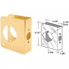 PRIME LINE BRASS DOOR REINFORCER - 1 3/8" x 2