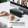 Computer Speakers for Desktop PC,Rechargeable Bluetooth Speaker,Small Computer Soundbar with