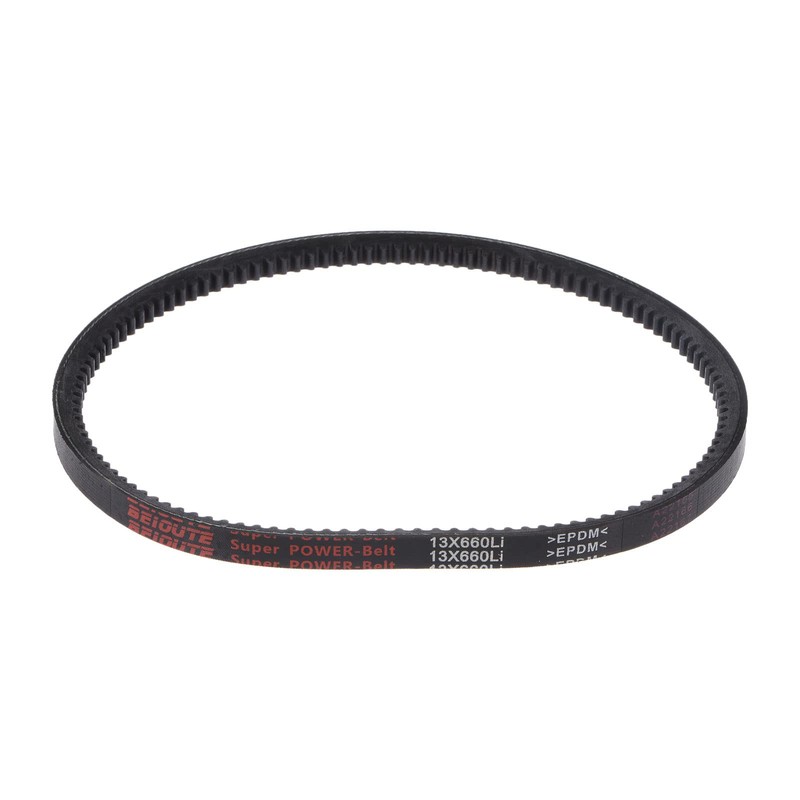 sourcing map AX26 (13 x 660Li) Serrated V-belt, AX section