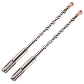Pack Of 2-7mm x 160mm Long SDS Plus High Performance Hammer Drill Bits, Professional Tungsten Carbide Cross Tipped Masonry Drill Bit For Brick, Concrete, Stone, Granite. 7mm SDS Drill Bit