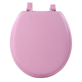 Achim Home Furnishings Fantasia Standard 17" Soft Toilet Seat Vinyl Pink