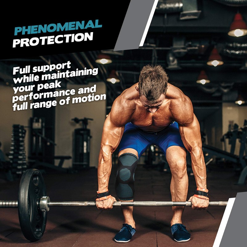 POWERLIX Knee Supporter, For Knee Dedicated Sports, Blue, S