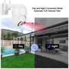 2in Waterproof PTZ Mini Dome Camera 1080P WiFi 8 Lights